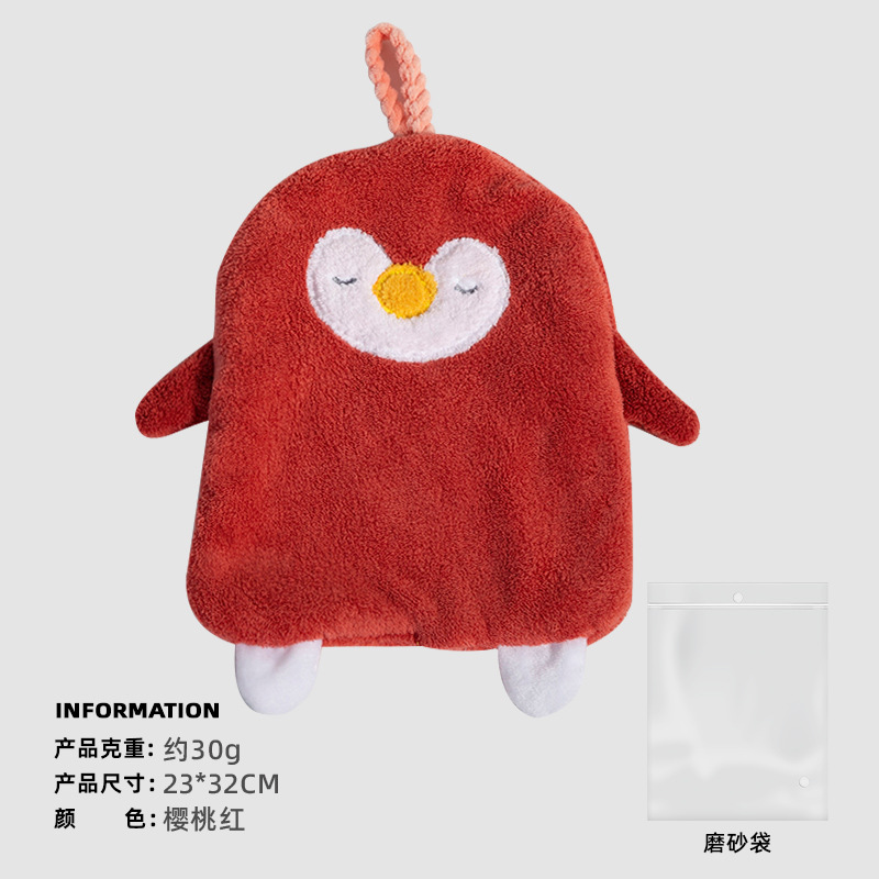 Fábrica personalizada toallas de coral creativas colgantes lindas toallas de toallas de toallas de absorción de agua espesar para el hogar