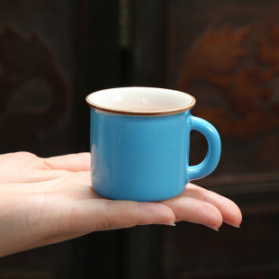 Mini tea cup baby household medicine cup kindergarten small size ceramic cup coffee lettering Mark children drinking cup