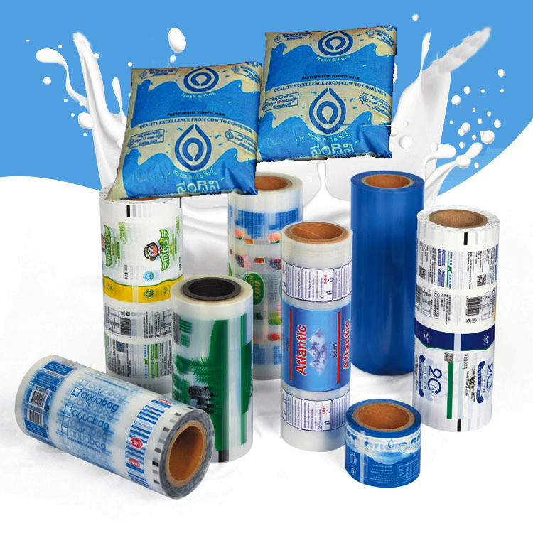 出口非洲水膜酒膜果汁膜液体包装膜空白彩色印刷包装袋