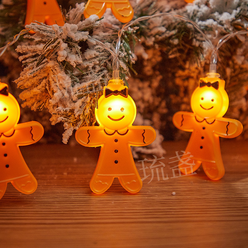 国境を越えた新製品は人のLEDランプよりクリスマス装飾ランプが祭りのled部屋の電池ビスケット人ランプが飾られている|undefined