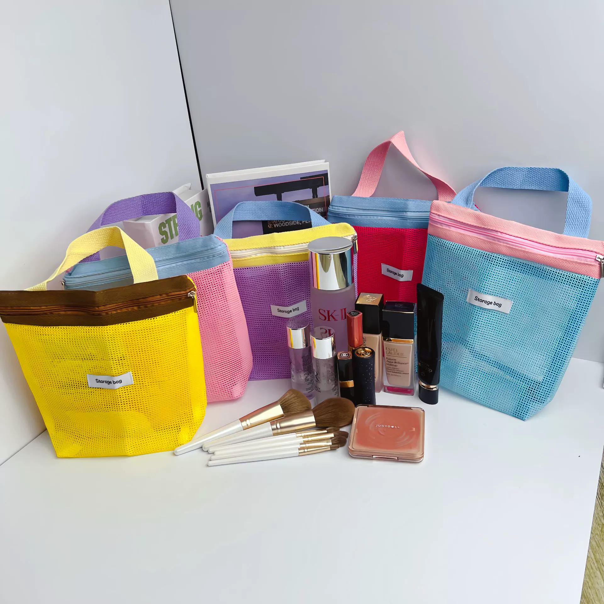 Organizer bag, handheld drying rack, travel bag, cosmetic bag