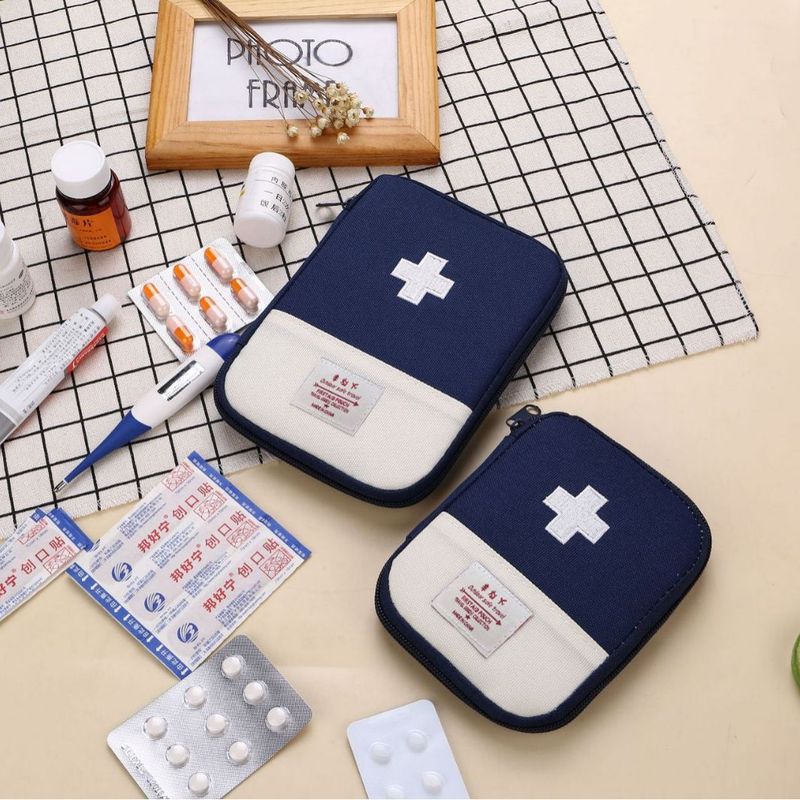 ポータブル旅行家庭用薬収納袋、ポータブル小型薬袋、小型収納袋、薬袋、緊急キット|undefined