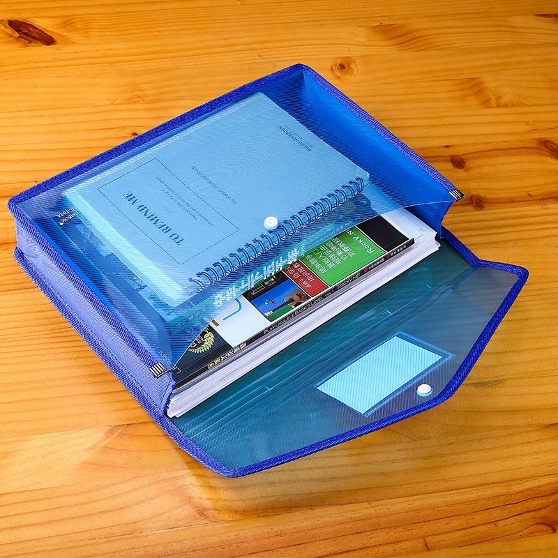 A4 file bag snap-on size student stationery office file file classification