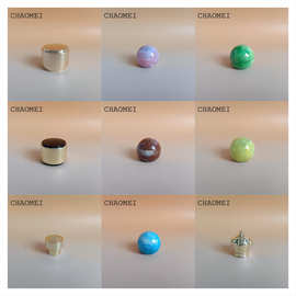 高颜值香水瓶分装瓶盖子圆球圆柱盖 ABS 仿树脂 电镀盖子