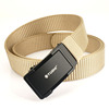 Metal nylon woven street tactics cloth belt for leisure