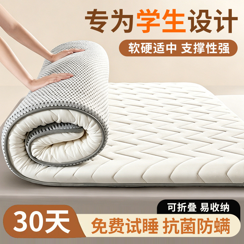 Latex Mattress for Rental Housing, Soft Cushion for Home Use, Double Thickened Tatami Sleeping Pad, Dormitory Single Mattress