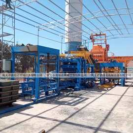 10-15 水泥制砖机空心砖生产线大型全自动液压砖块成型机出口可用