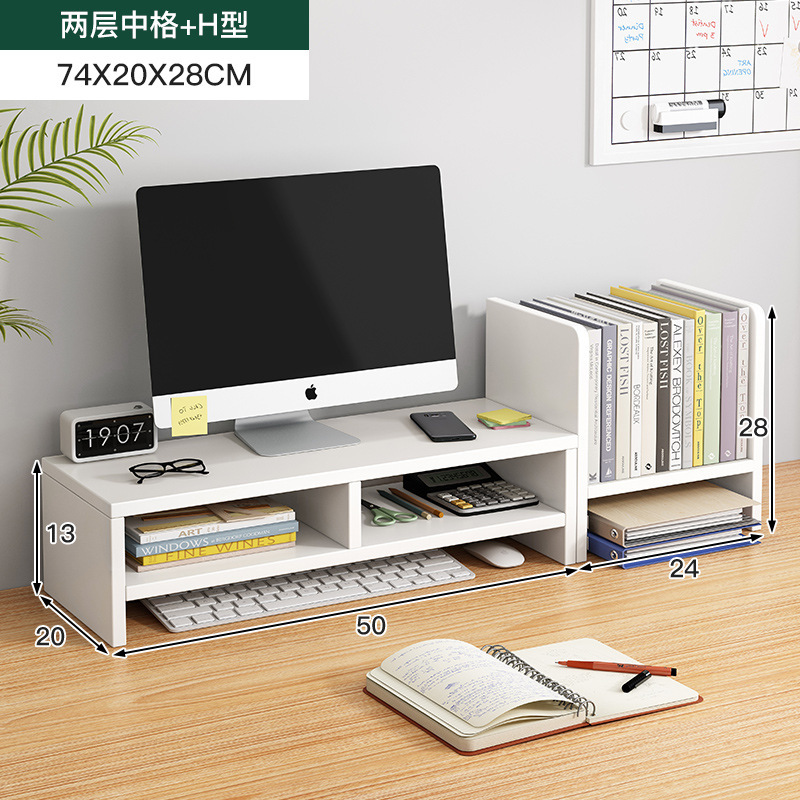 escritorio portátil elevación estante dormitorio buena oficina monitor de escritorio estante de almacenamiento de escritorio