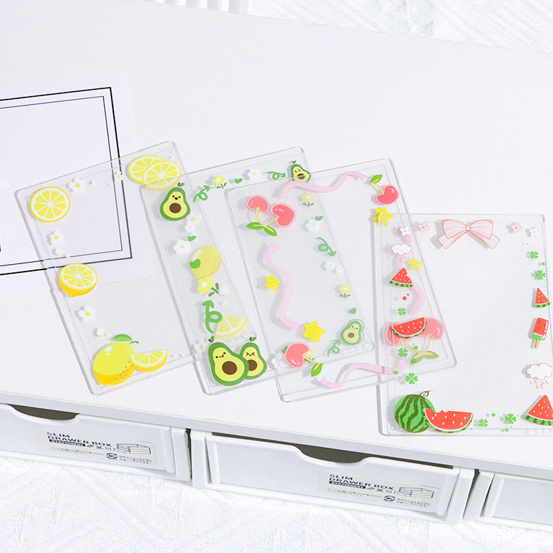 小清新樱桃专辑小卡保护套硬胶套40丝高透防划撕膜B8珠链卡套现货