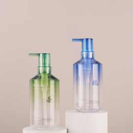 定制300ml洗发水瓶pet塑料高档洗护分装瓶高端500ml乳液瓶批发