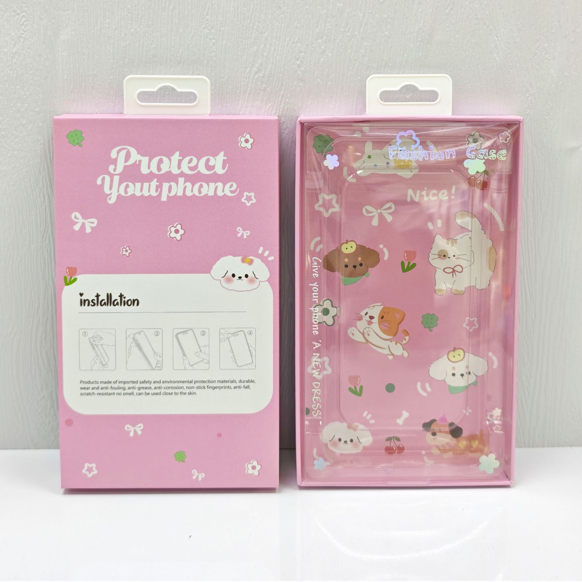 스프링 컬러 파우더 (188*110*20) mm + 두꺼워진 투명 블리스 터