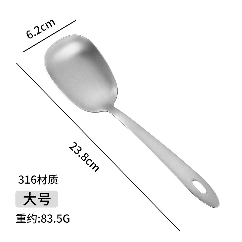 316ステンレス共通スプーン公箸延長大サイズ分菜スプーンホテル分食スプーン公スプーン分菜漏れ|undefined