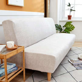 PK7J2024四季通用折叠沙发床无扶手沙发套全包盖布三人直排梳