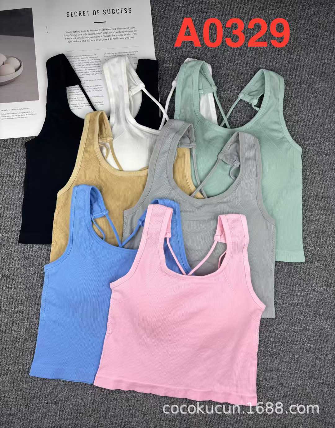 A0329# stock bajo ropa interior de dama chaleco cojín de pecho de chicas calientes sujetador deportivo multifacé se puede usar en la parte superior