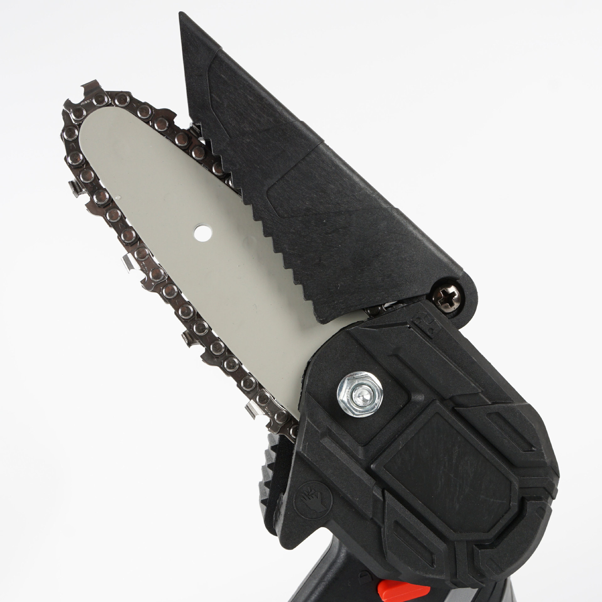 La mini sierra de cadena eléctrica de la batería de litio de 4 pulgadas de la frontera