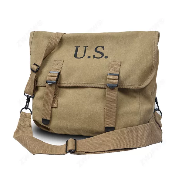 American style M36 bread bag khaki M1936 backpack satchel outdoor satchel (engraved video props)