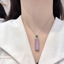 冰种翡翠吊坠缅甸天然a货18k金镶嵌佛公观音葫芦无事牌平安扣树叶