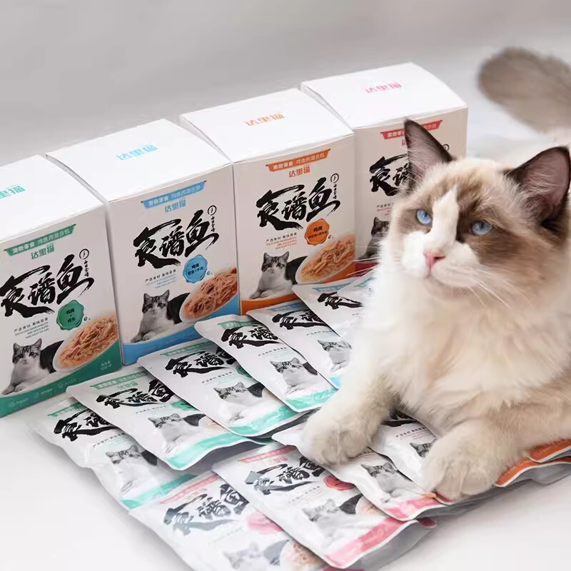Dari cat recipe fish fish meat bag 70g tuna meat bag chicken into baby cat snacks fresh bag