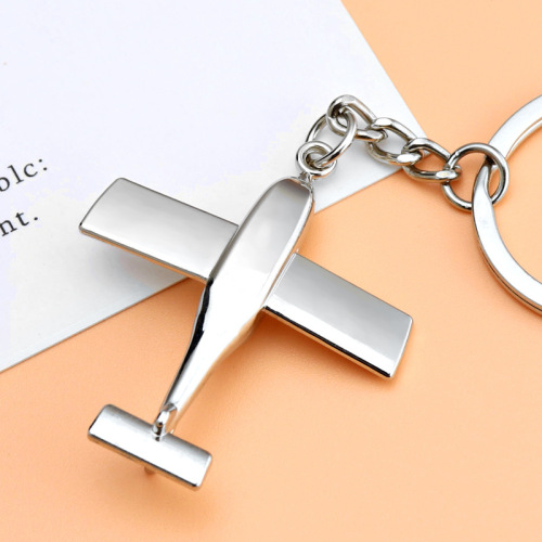 Creative Aircraft Model Keychain Metal Aircraft Keychain Civil Aviation Air China Small Gift Air Show Promotional Event