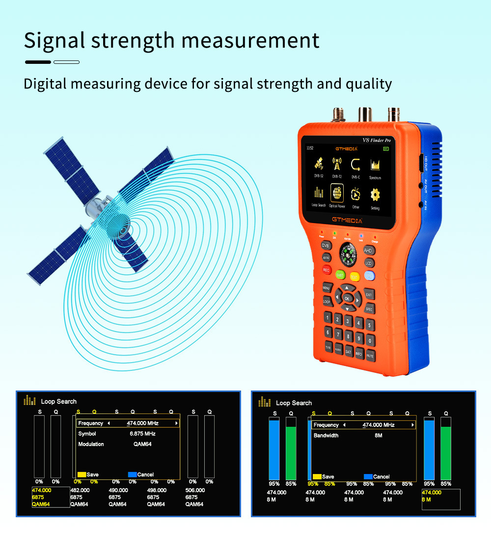2021新品 寻星仪V8 Finder Pro  DVB-S2X/S2/S/T2/T/C  H.265详情10