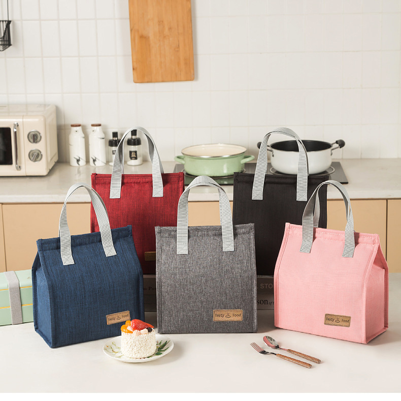 阳离子保温饭盒袋手提包午餐学生便当包收纳包保温袋饭盒收纳便携