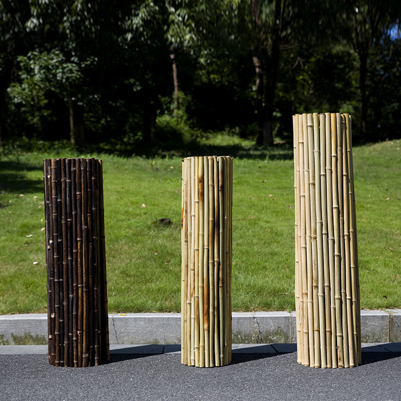 Factory supply outdoor partition bamboo anti-corrosion garden courtyard Purple Bamboo balcony yard bamboo fence fence wholesale