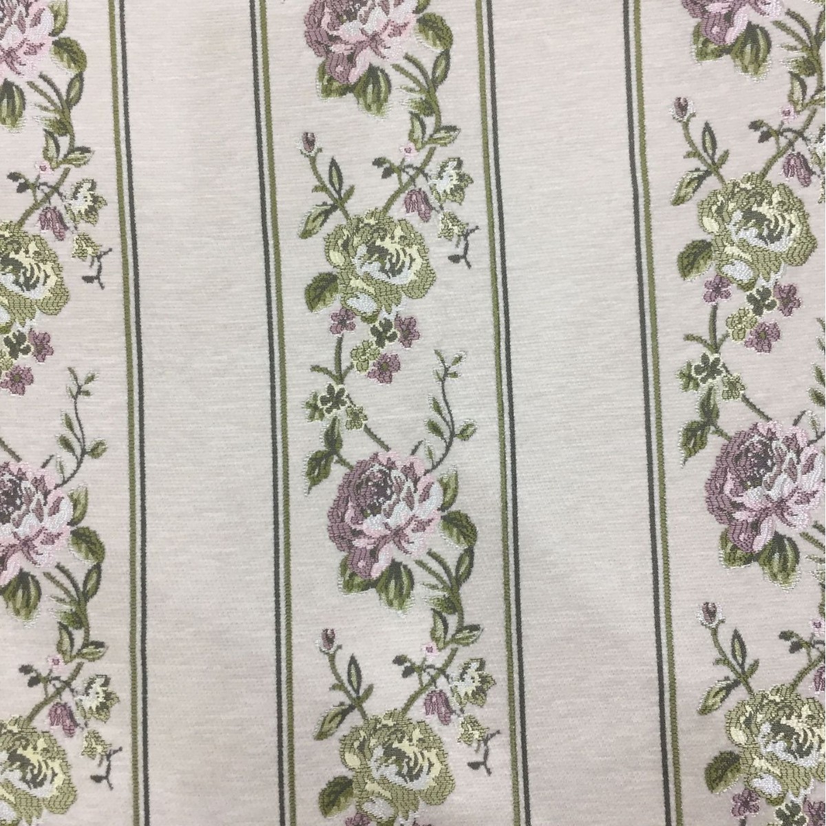 雪尼尔色织提花布 田园风竖条 抱枕沙发工程布