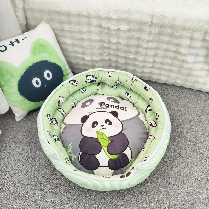 秋冬印花狗窝宠物沙发四季通用宠物窝中小型狗睡觉冬季保暖猫窝|undefined