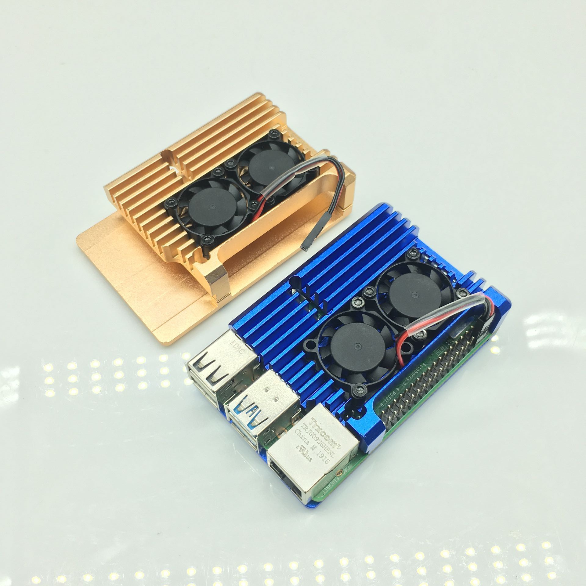 Металлический корпус Raspberry Pi 4-го поколения, алюминиевый короб для Raspberry Pi 4-го поколения B+, охлаждающая крышка/кейс