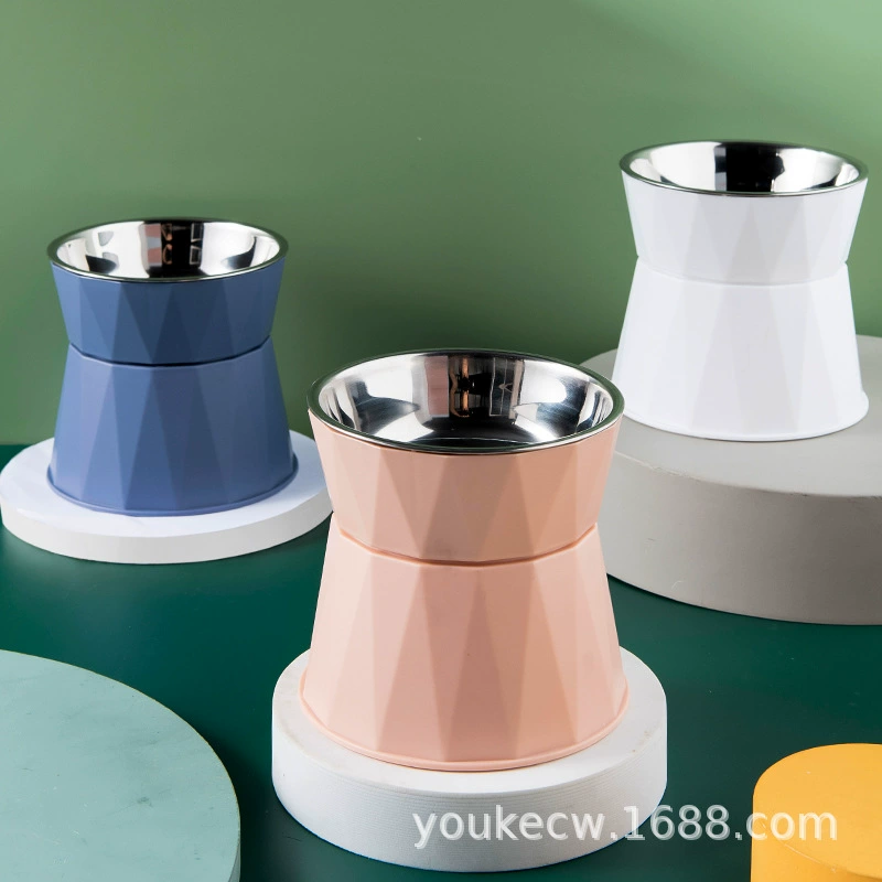 Новые пластиковые ПЭТ Круглый Высокая чаша съемная функция защиты шеи собака чаша