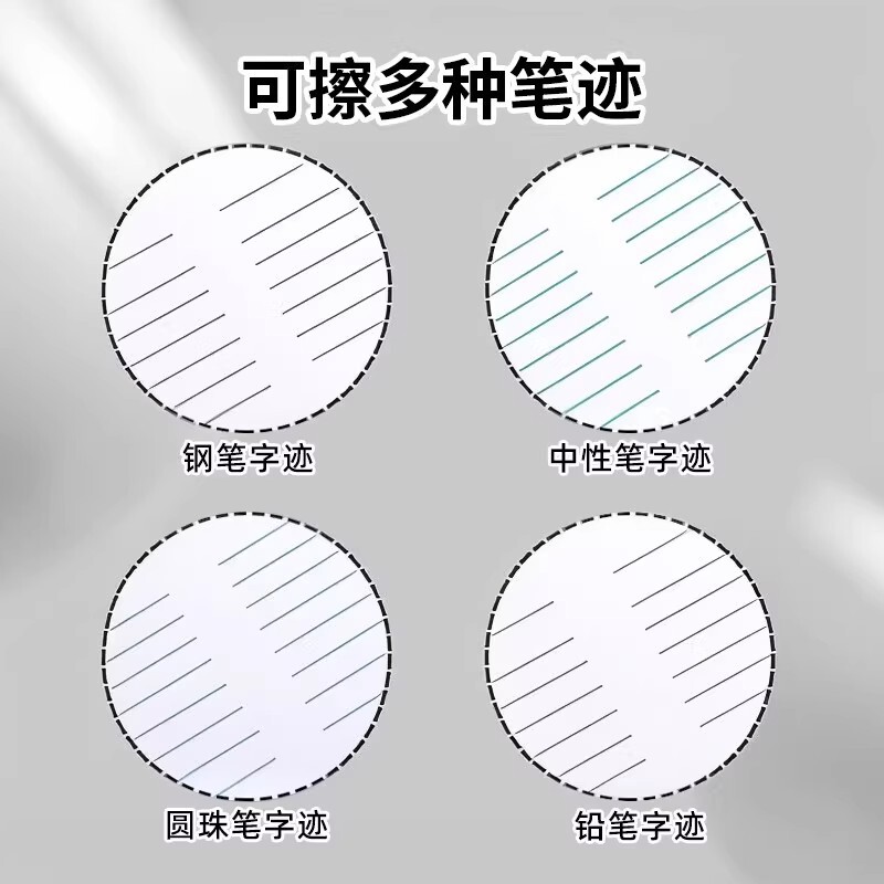 可擦钢笔圆珠笔中性笔擦通用磨砂橡皮擦铅笔擦不留痕学生两用考试|undefined
