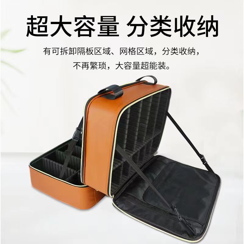 手提隔板大号双层化妆包影楼跟妆师牛津布化妆箱大容量收纳包套