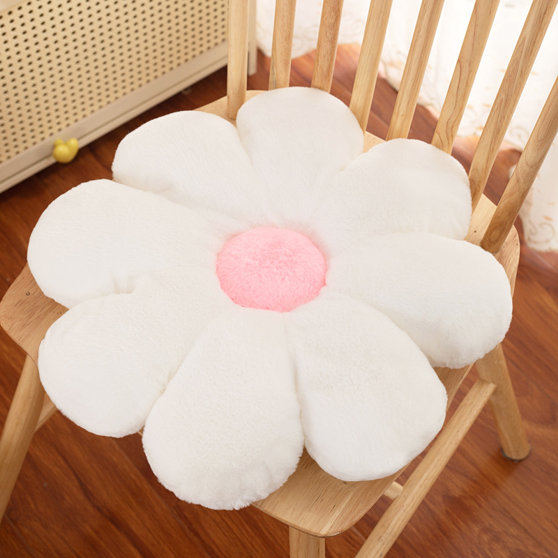 Ins lindo pétalo dormitorio cabecera almohada cojín sofá almohada cojín crema viento sol flor almohada ventanal
