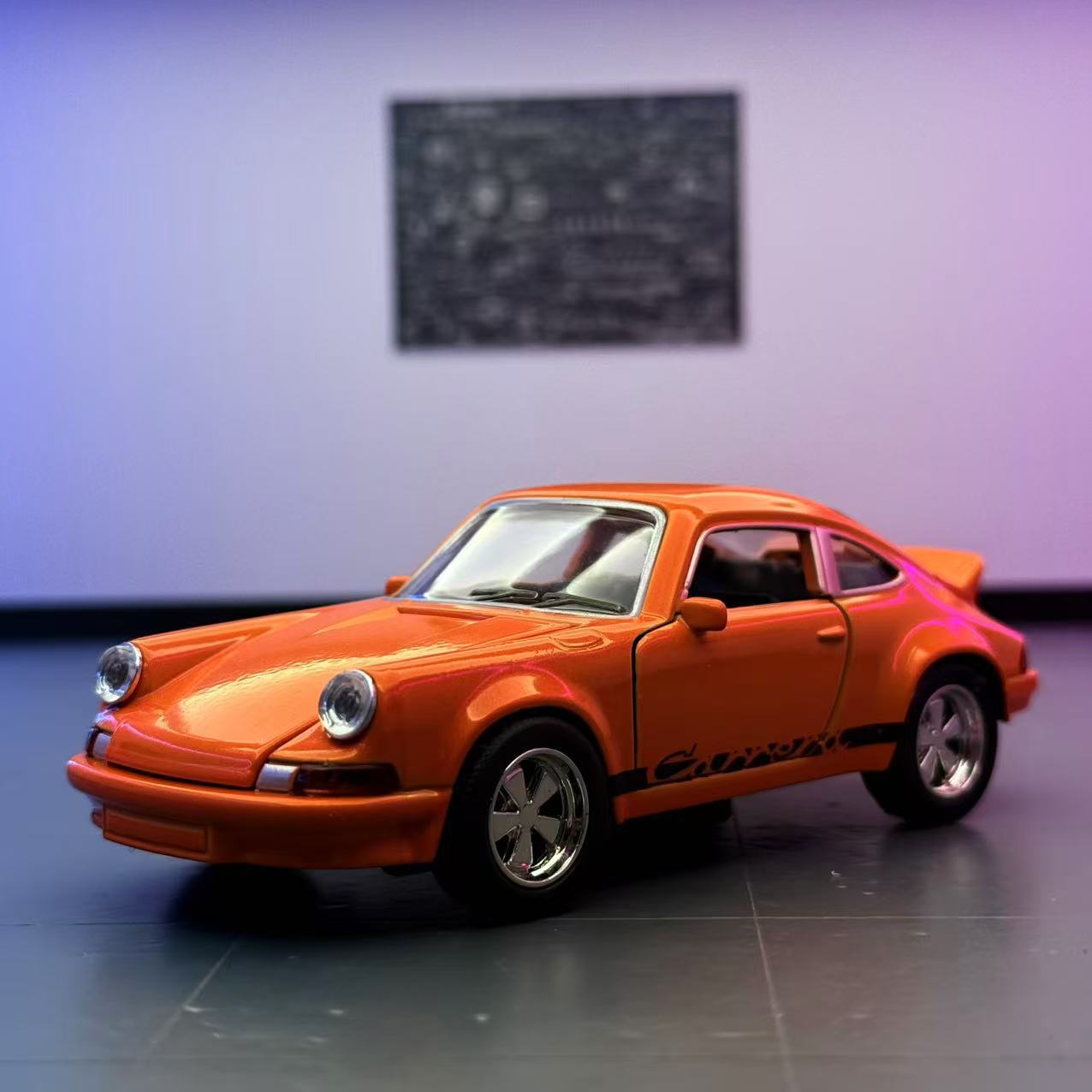 Zhiguan World Car Model 1 a 36 Sports Car 911 Adornos del modelo de aleación con sonido y luz para devolver el coche de juguete para niños