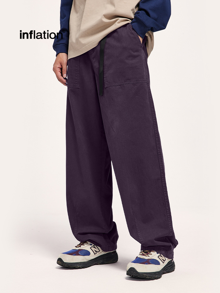 Ropa para Hombre Jie Zhan | Pantalones anchos de trabajo de estilo japonés, de marca de moda, holgados, 26, nueva colección primavera/verano, pantalones casuales holgados de marca de moda.