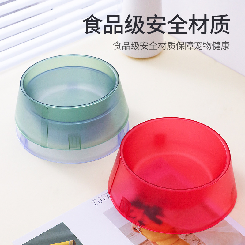 Pipetao tazón para mascotas tazón semi-transparente tazón de fuente original gato mascota en stock al por mayor de gran tamaño anti-golpe antideslizante tazón para mascotas