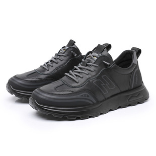 2025 spring new Korean men's shoes head layer cowhide sneaker fashion breathable shoes wholesale