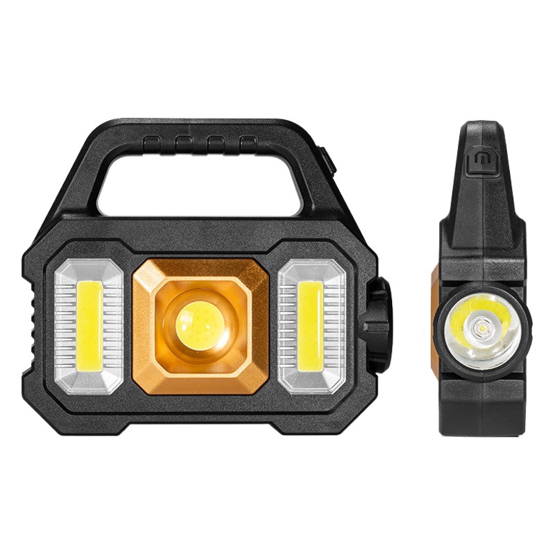 Banco de energía solar reflector portátil de alta potencia al aire libre de largo alcance fuerte luz auxiliar luz lateral linterna recargable