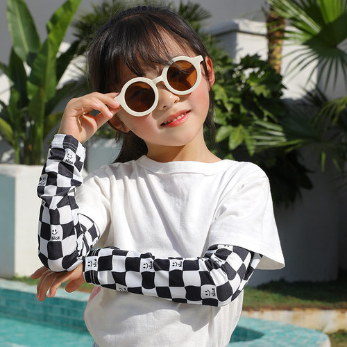 Baby hand sleeves for women, loose ice silk sleeves for children, sun protection ice sleeves for boys and girls, summer thin arm sleeves