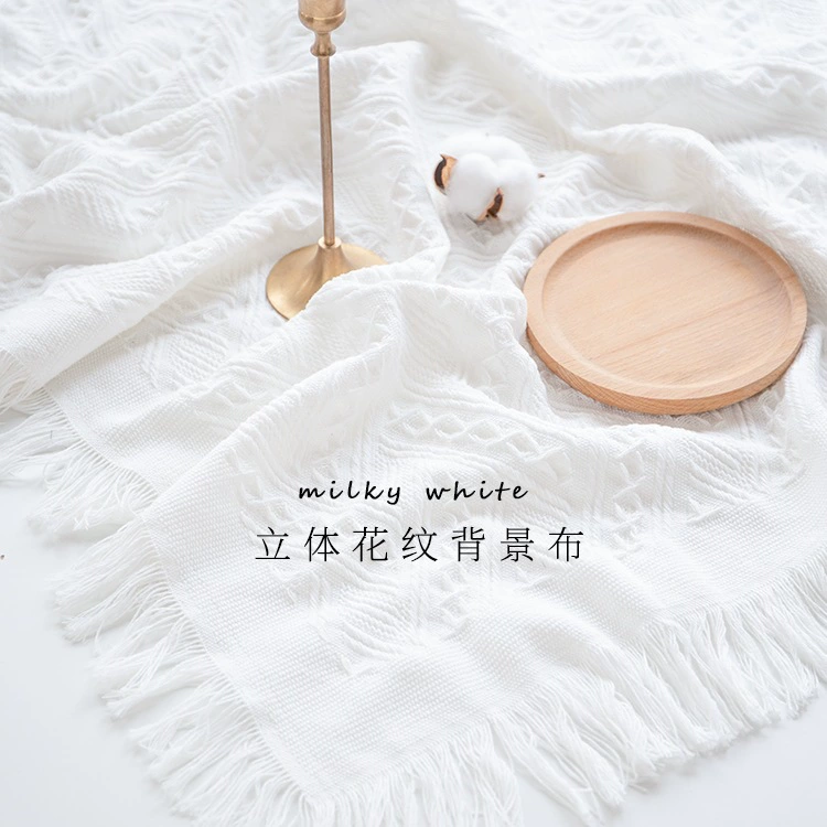 Фотофон из ткани в стиле ins, белая скатерть для декора, украшение для маникюра, детского торта, фотосъемки, аксессуары для фото
