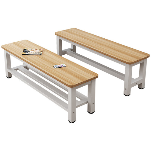 Long bench, steel wood bench, shopping mall wooden bench, bathroom stool, shoe changing stool, dressing room bench, dining table stool, resting stool