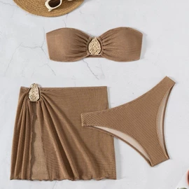 比基尼;连体泳衣;三件套泳装