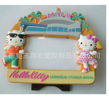 PVC滴胶3D可爱卡通小动物KT小猫咪猫和老鼠卡通相框厂家直销