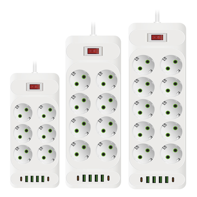 Enchufe estándar europeo USB enchufe europeo enchufe estándar alemán de alta potencia enchufe de comercio exterior