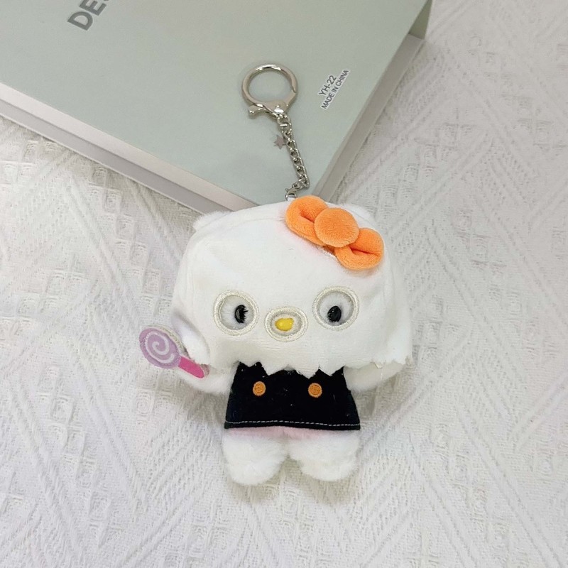 かわいいサンリオハロウィンゴーストシリーズペンダントマスク付き発光ヘッドギアクロメktぬいぐるみキーホルダー|undefined