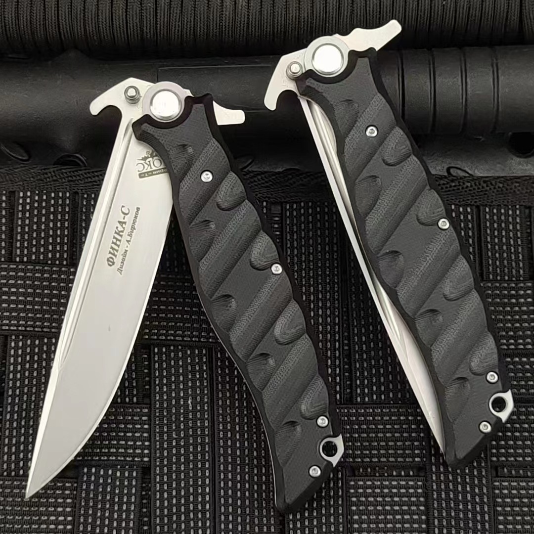 俄罗斯户外折叠刀多功能高硬度野外求生刀野营随身防身锋利水果刀