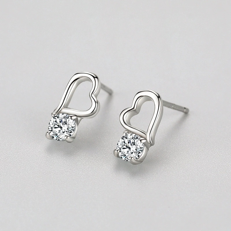 Small design fresh earrings, silver 925 sample, simple and elegant design