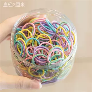 儿童橡皮筋高弹力发圈宝宝耐用发绳弹性好女童扎头不伤发马尾发饰