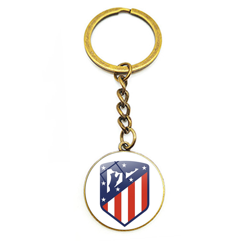 Serie A La Liga Bundesliga Premier League Ligue 1 Equipo de fútbol Emblema Tiempo Gema Llavero Colgante de coche Producción del equipo