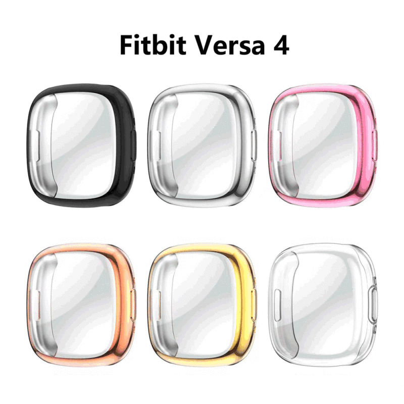 For fitbit versa4 all-inclusive plating TPU protective case sense2 case versa4 protective case in stock